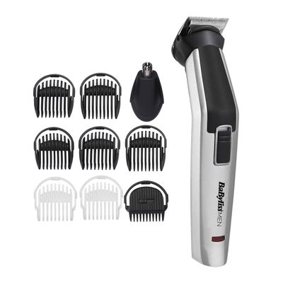 BaByliss 10-in-1 Titanium Multi Trimmer, Face and Body Grooming Kit, Nose Trimmer, Ultra-sharp Titanium Blades