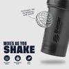 BlenderBottle Classic V2 Shaker Bottle with Stainless Steel Ball, For Protein Shakes, Dishwasher Safe, 590ml, Black view 3