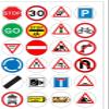 24 Pre-Cut Traffic Road Street Signs Edible Wafer Paper Cake Cupcake Toppers view 1