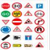 24 Pre-Cut Traffic Road Street Signs Edible Wafer Paper Cake Cupcake Toppers view 2