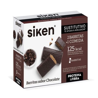 Siken Barritas Chocolate - 8 Barritas