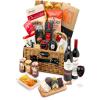 Gourmet Port & Stilton Gift Set - Traditional Ruby Port and Cheese Hamper with Smoked Salmon, Blue Stilton, Cheddar - Wine and Cheese Gifts for Him, from Regency Hampers view 1