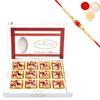 Ghasitaram Gifts Rakhi Gifts for Brothers Rakhi Sweets - Mango Choco Bites 12 pcs with Beads Rakhi view 1