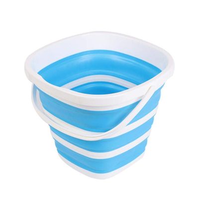 10L Silicone Bucket for Fishing Folding Collapsible Bucket Car Wash Outdoor Fishing Square Barrel Bathroom Kitchen Camp Bucket,01