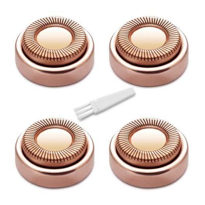 4PCS Painless Facial Hair Remover Replacement Heads for Hypoallergenic Finishing Touch Hair Remover