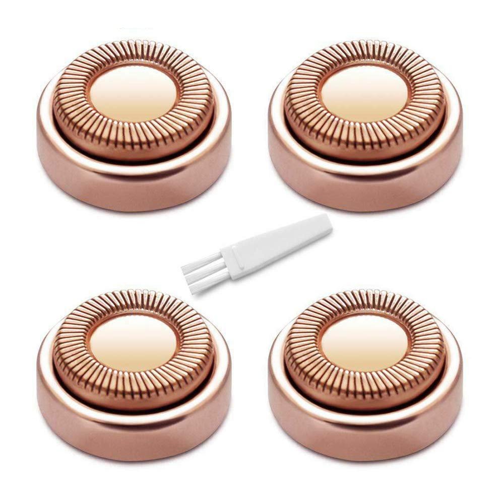 4PCS Painless Facial Hair Remover Replacement Heads for Hypoallergenic Finishing Touch Hair Remover