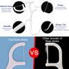 144 Picks Dental Floss Tooth Pick Flosser, Eyxformula Floss Picks Individually Wrapped Travel Micro Dental Floss, Single Use Glide Floss Tool for Remove Plaque& Food, Oral Health Care Floss, 4 Pack view 4
