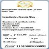 Ghasitaram Gifts Rakhi Gifts for Brothers White Wooden Granola Bites Jar with Pooja Thali with Pearl Rakhi view 3