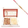 Ghasitaram Gifts Rakhi Gifts for Brothers Sugarfree Mix and Diet Chiwda Hamper with Pearl Rakhi view 1