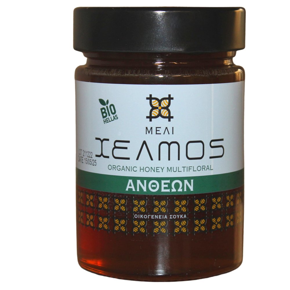 Helmos Greek Organic Multifloral Honey 450 g