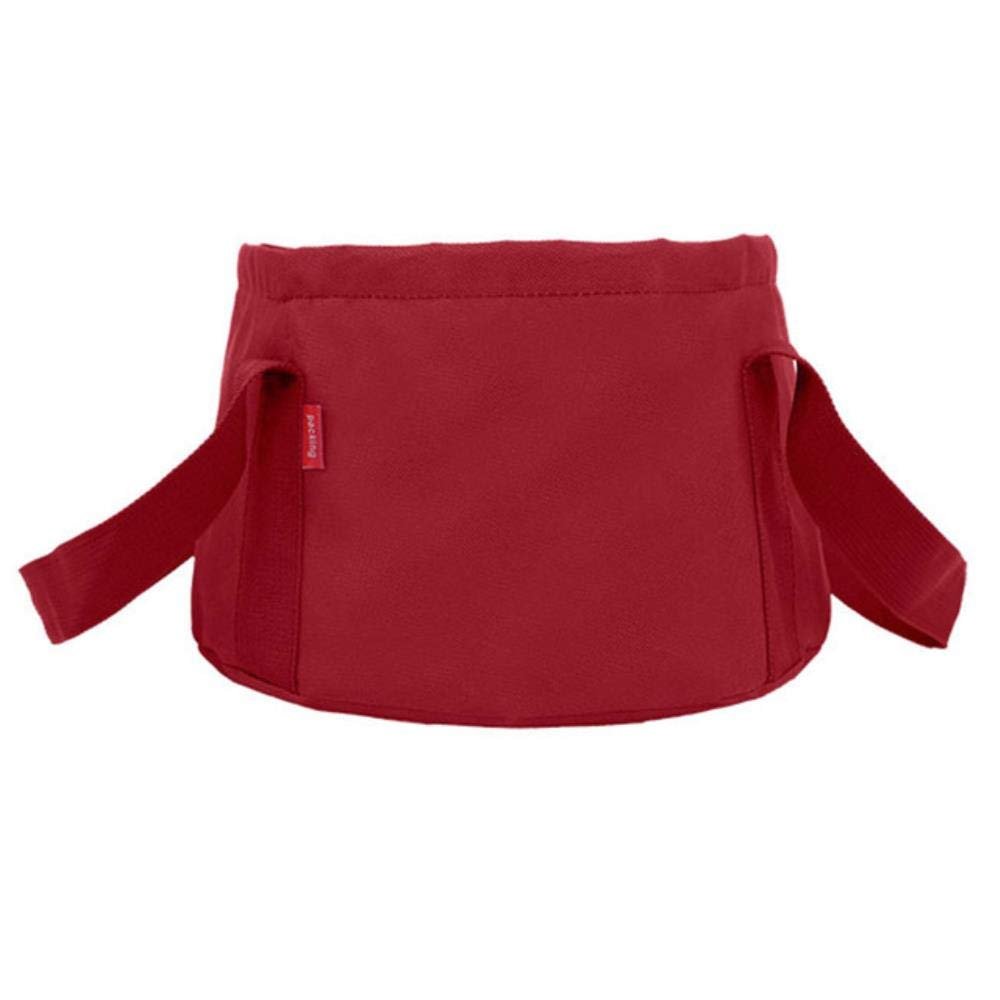 15L Foldable Portable Outdoor Travel Foldable Folding Camping Washbasin Basin Bucket Bowl Sink Washing Bag Foot Bath Bucket,Wine red