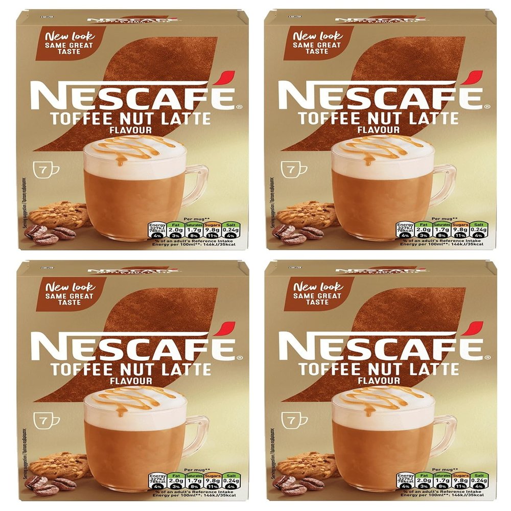 4 X NESCAFE Gold Mix Coffee Boxes Fresh Stock (Toffee Nut Latte)