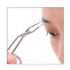 1PCS Silver Professional Stainless Steel Eyebrow Removal Scissor Forceps Handle Tweezers view 2