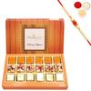 Choco Honey and Mango Delight Sweets 18 pcs with Beads Rakhi view 1
