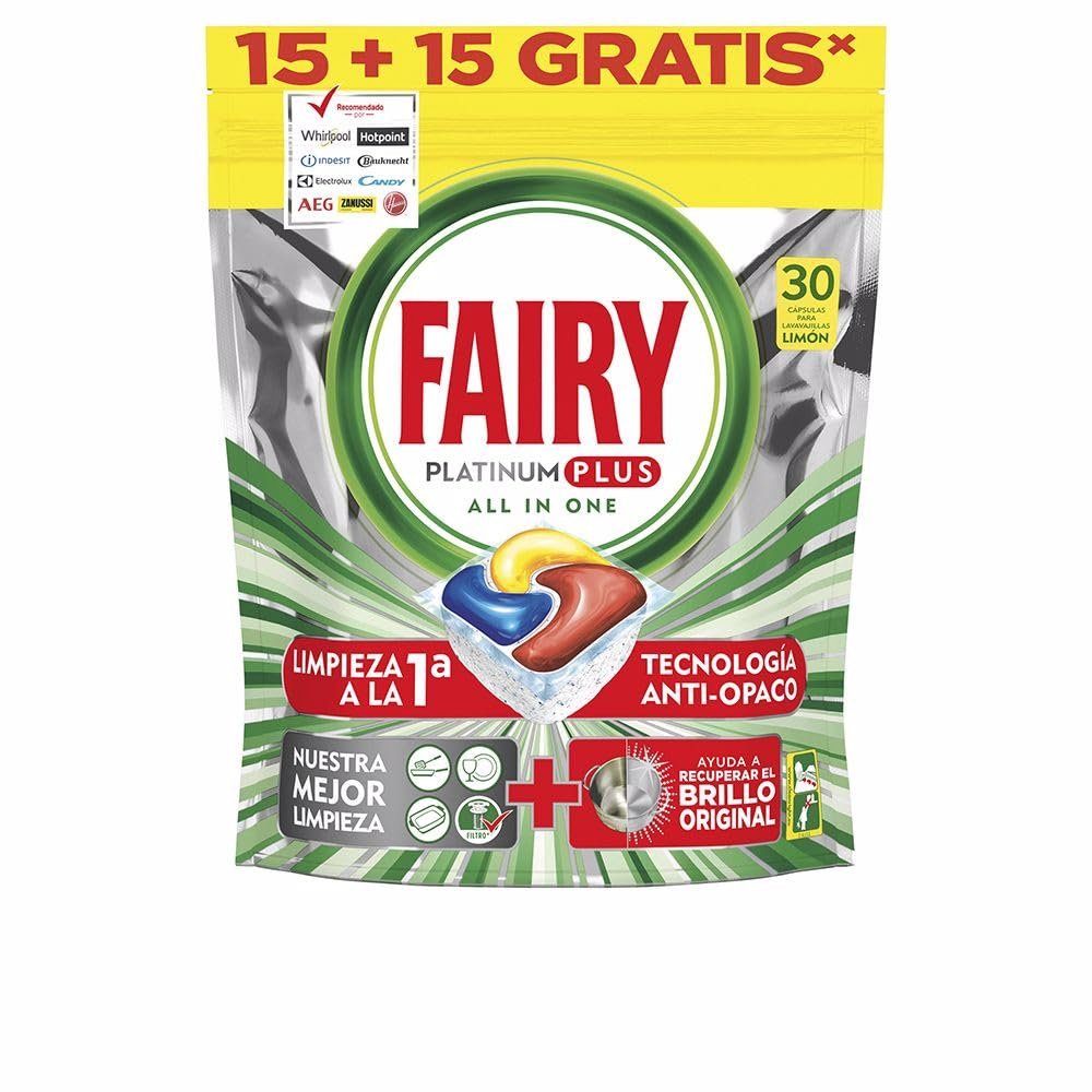 Tulipan Negro FAIRY Dishwasher Capsules Platinum Plus 15 + 15 Lemon R-3