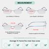 Eyekepper Ladies Frameless Reading Glasses - Lightweight Rimless Readers Women Blue +3.50 view 3