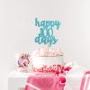 Blue Glitter Happy 100 Days Cake Topper for Baby Shower,Hello Baby 100th Day Cake Topper,Baby's Celebration,Wedding Party Decorations view 2