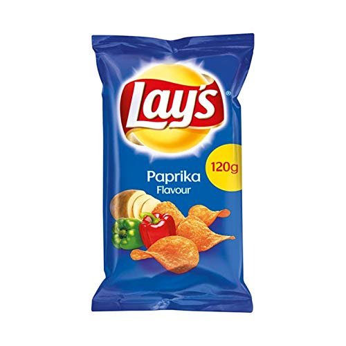Bellpeper Crisps | Lay's | Paprika Chips | Total Weight 120 Grams