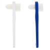 SUPVOX 2PCS False Two-Side t-Shape Denture Toothbrush (White+Blue) view 1