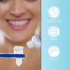 SUPVOX 2PCS False Two-Side t-Shape Denture Toothbrush (White+Blue) view 3