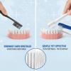 SUPVOX 2PCS False Two-Side t-Shape Denture Toothbrush (White+Blue) view 4