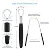 4 Pcs Tongue Scrapers, Reduces Bad Breath Cleaning Tongue Brushes Oral Tongue Brushes Stainless Steel Beauty Tools view 2