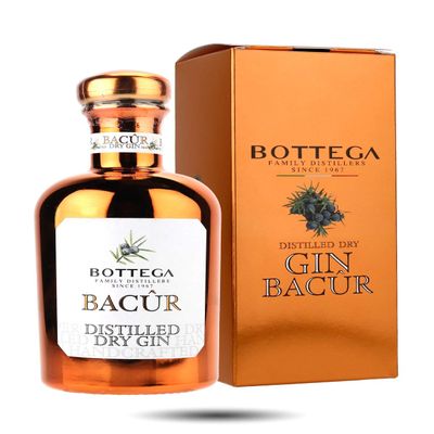 Bacur Bottega Distilled Gin in Branded Copper Box 50cl