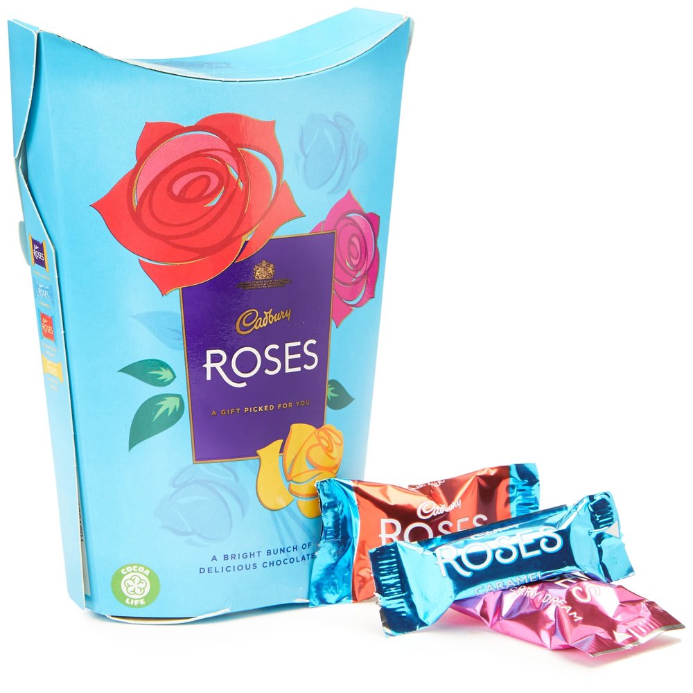 Cadbury Roses Chocolate Carton, 186g.