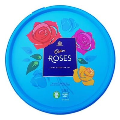 Cadbury Roses Tub, OFFICIAL, Assortment of Brightly-Wrapped Chocolates in Various Flavours for Sharing on Festive Occasions, 600 g