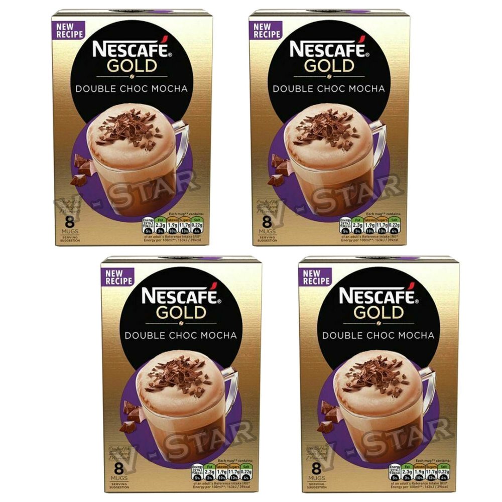 4 X NESCAFE Gold Mix Coffee Boxes Fresh Stock (Double Chocolate Mocha)