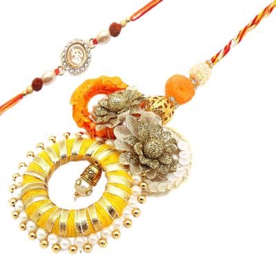 Ghasitaram Gifts Rakhis Online- Echoes of Care rm071 Bhaiya Bhabhi Rakhi