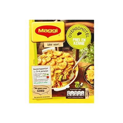 Curry and Leek Mix | Maggi | Oven Dish Leek-Curry with Minced Meat Bag | Total Weight 64 Grams