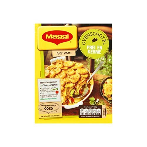 Curry and Leek Mix | Maggi | Oven Dish Leek-Curry with Minced Meat Bag | Total Weight 64 Grams