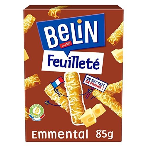 Belin - Crackers Pastry Emmental 85G - Lot of 4 - Price Per Lot - Fast Delivery