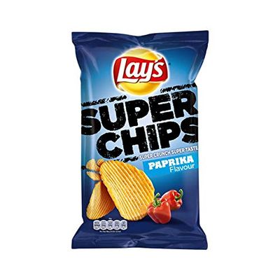 Bell peper Chips | Lay's | Superchips Paprika | Total Weight 215 Grams