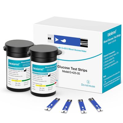 Blood Glucose Test Strips 50 for Bioland G-425-3, G-425-2 Blood Glucose Meter