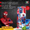 Marvel Spiderman Kids Toothbrush Set - Soft-Bristle Toothbrush with Suction Cup & Protective Cap, Mint-Flavoured Toothpaste, and Multi-Purpose Beaker | Travel-Ready Oral Care Kit for Children Ages 3+ view 3