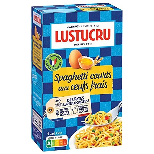 Lustucru - Pasta for Eggs Costs Spaghetti Short 250G - Lot of 4 - Price Per Lot - Fast Delivery
