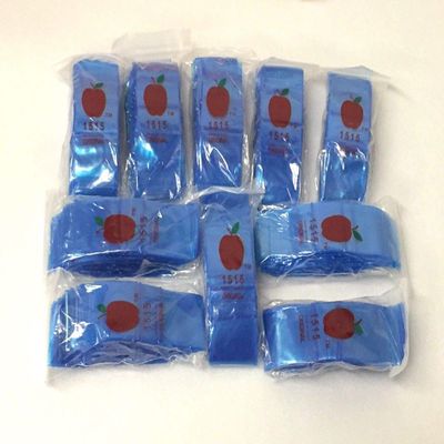 1515 (1.5"X1.5") Blue Color Apple Brand Bags Mini Zip Lock Baggies, Case of 1,000