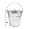 15L 15 Litre Heavy Duty Galvanised Metal Bucket Pail with Handle (Single Bucket) Suitable for Indoor or Outdoor Use. view 2