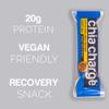 Chia Charge vegan protein bar,palm oil, dairy & gluten free, high protein vegan snacks - 20g plant powered protein per bar - Pack of 10 Cocoa view 4