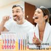 30 Pack Travel Toothbrush Set - Disposable Toothbrushes and Toothpaste (5 Colors) view 2