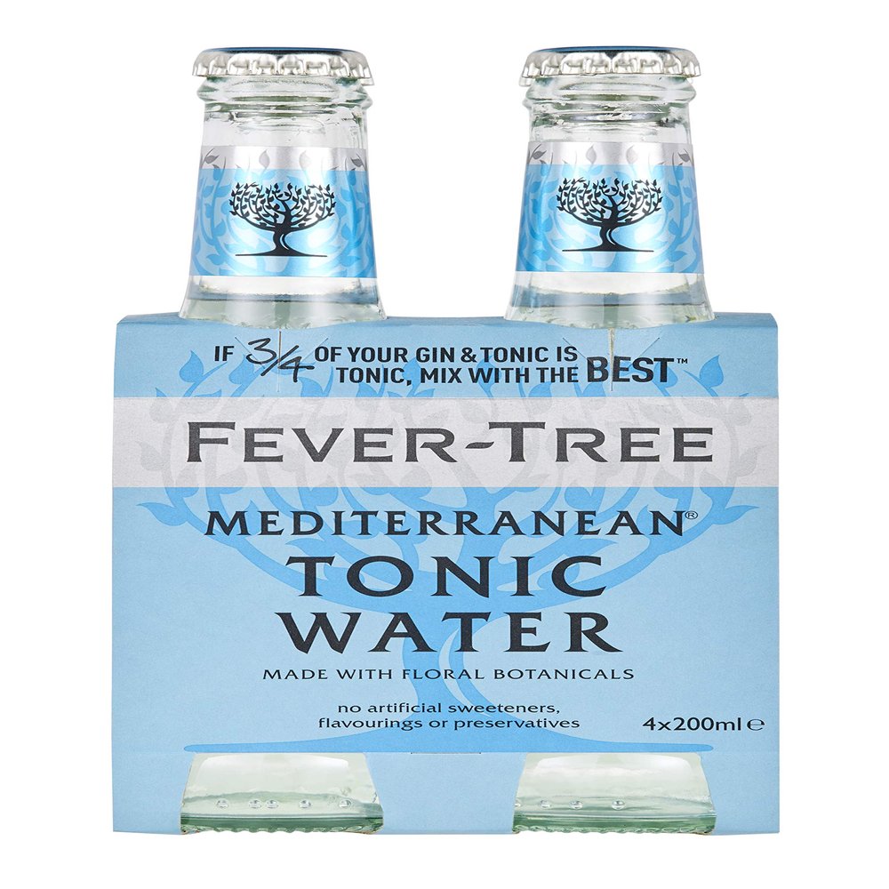 Fever-Tree Mediterranean Tonic Water, 4 x 200ml
