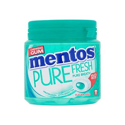 Chewing Gum | Mentos | Gum Pure Fresh Wintergeen Sugarfree 50 Pieces | Total Weight 100 Grams