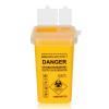 Sharp Container, ATOMUS 1L Tattoo Plastic Sharp Container Tattoo Medical Disposal Biohazard Needle Waste Box Safe Lock Container Tattoo Supplies (1pc yellow) view 1