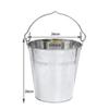 10L 10 Litre Heavy Duty Galvanised Metal Bucket Pail with Handle (Single Bucket) Suitable for Indoor or Outdoor Use. view 2