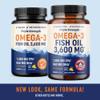 Triple Strength Omega 3 Fish Oil 3600 mg | EPA & DHA | Over 2100mg Omega-3 Fatty Acids | 1300mg EPA + 860mg DHA | Best Essential Fatty Acids | Premium Wild Caught & Burpless Fish Oil | 180 Ct view 2