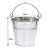 12L 12 Litre Heavy Duty Galvanised Metal Bucket Pail with Handle (Single Bucket) Suitable for Indoor or Outdoor Use. view 2