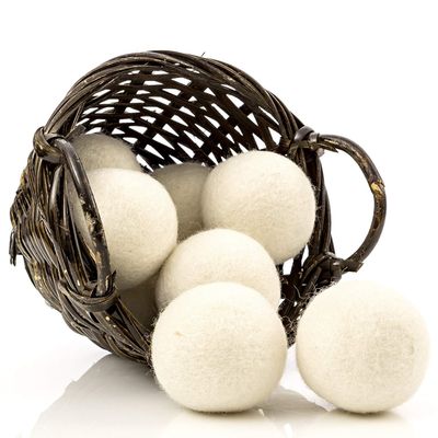 8 Pack Wool Dryer Balls Natural Fabric Softener for Infants Clothes Reusable Dryer Sheets
