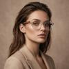 2SeeLife Large Round TR-90 Reading Glasses for Men & Women Medium-Large Fit, Durable, Spring Hinges, Blue Light Readers, Clear, +2.00 view 3
